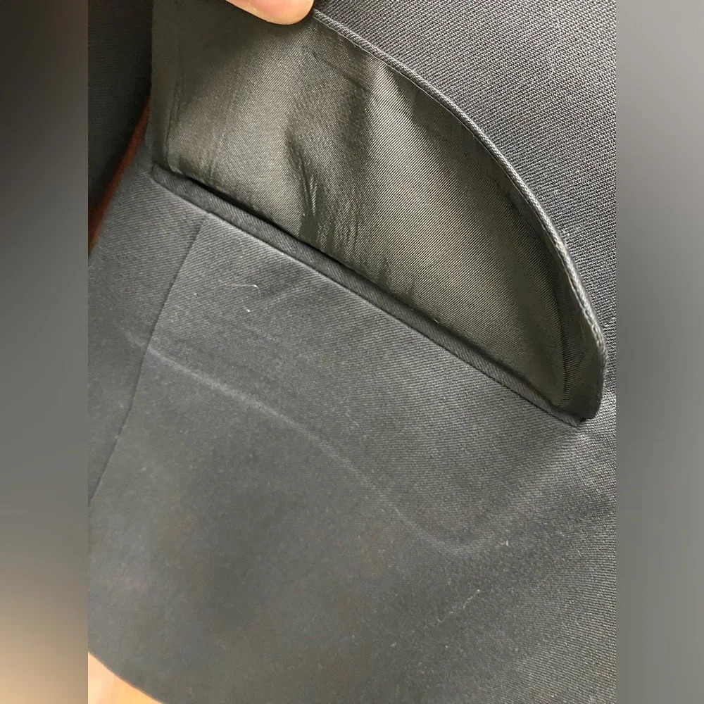 Banana Republic Men’s Black Suit Jacket Blazer Sz 38R 100% Wool - Picture 7 of 15